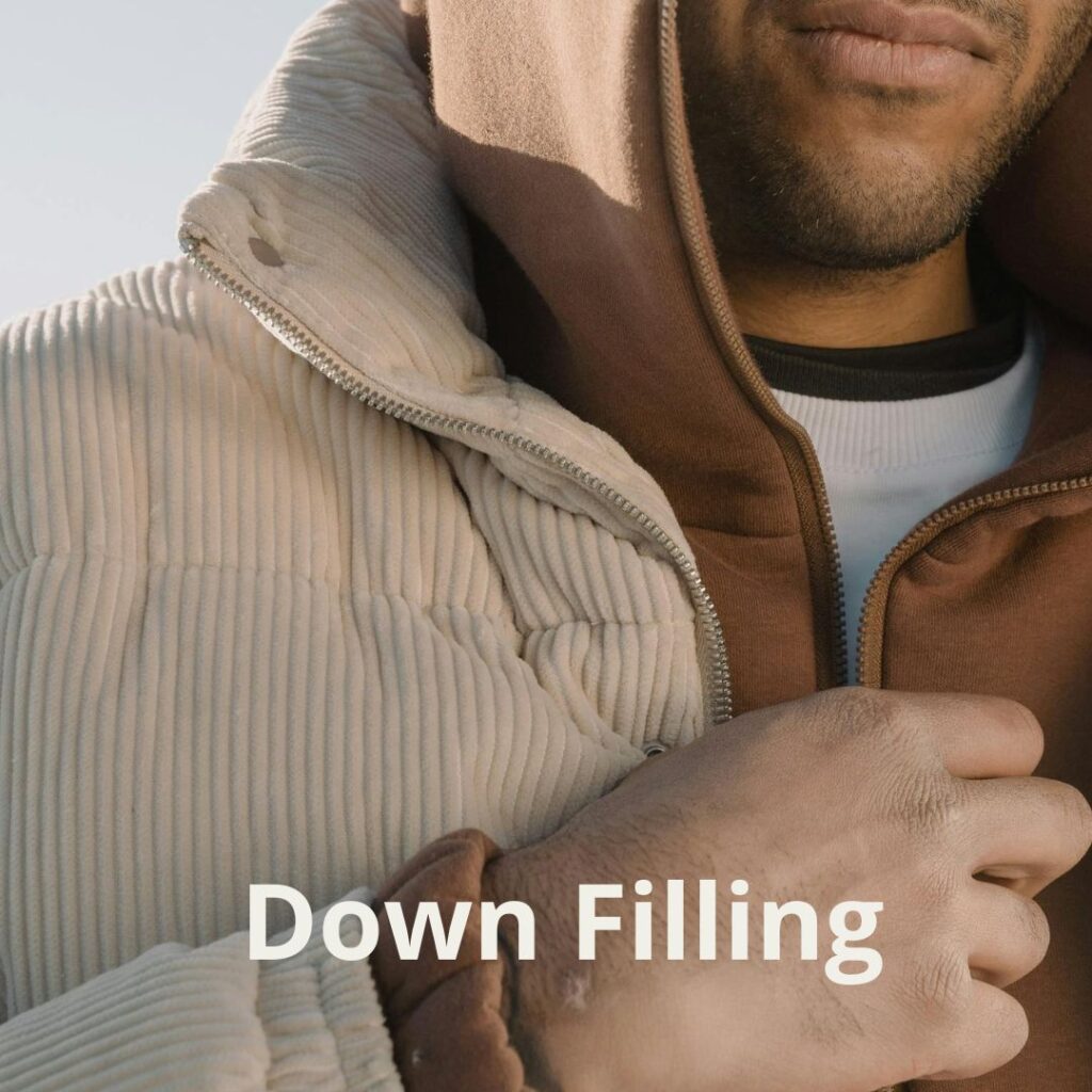 A down-filled winter jacket.