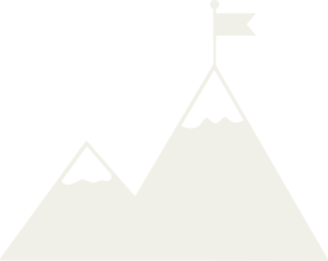Icon of a flag at the top of the highest summit, representing Itorch Apparel's mission to exceed quality standards of the technical outerwear industry.